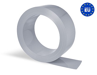 Rollo Lama PVC Flexible (50 metros lineales) 300x3mm Color Opaco Negro RAL 9005