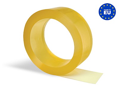 Rollo Lama PVC Flexible (50 metros lineales) 200x2mm Color Transparente Amarillo